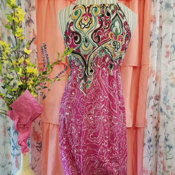 🌻🌺🌻CUTE BOHO PAISLEY LONG DRESS!! - Picture 3 of 8